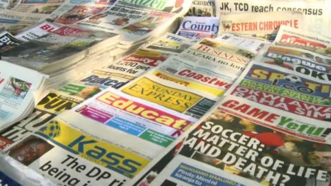 A photograph of some the Newspapers both public and privately owned in Kenya. Photo by BBC.com 