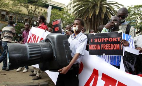 Kenya`s press must fight to protect its freedom. Photo by Thomas Mukoya.