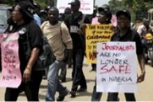 Courtesy Photo:Journalists protest to mark World Press Freedom day 2022 in Lagos