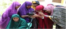 Somali women journalists learning photojournalism skills. Courtsey Photo 