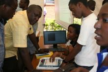 Students showcasing their application. source: Department of geomatics website