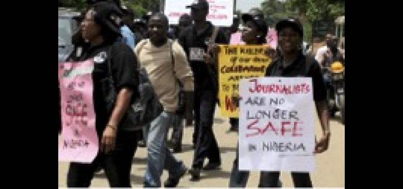 Courtesy Photo:Journalists protest to mark World Press Freedom day 2022 in Lagos